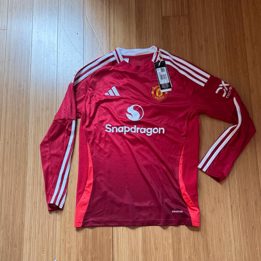 David Beckham Manchester United Jersey Adidas Soccer Size 13-14